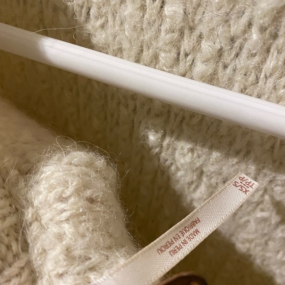 Free People alpaca cardigan. Cream color. Size XS - Picture 3 of 8